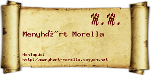 Menyhért Morella névjegykártya